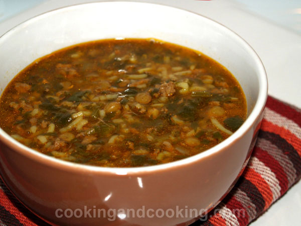 Ashe Berenj (Persian Rice Soup)