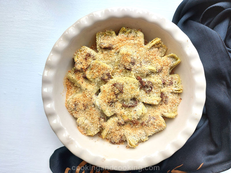 Baked Artichoke Hearts with Parmesan