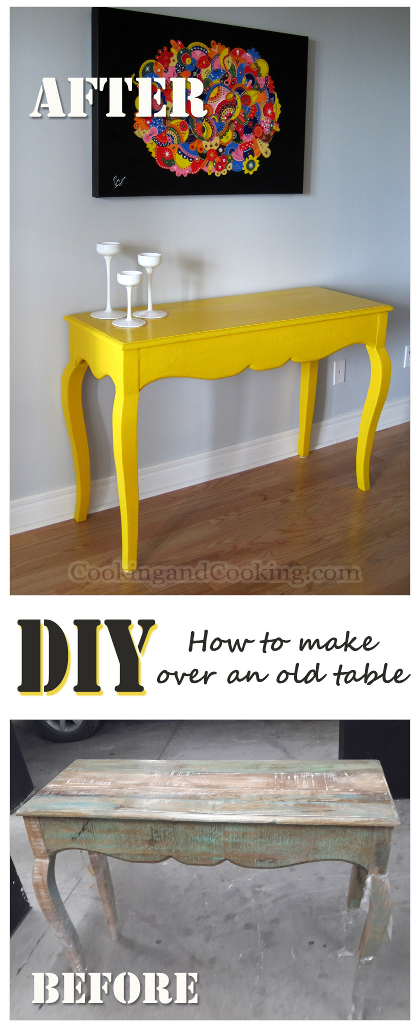 Yellow-Table-Makeover Yellow-Table-Makeover