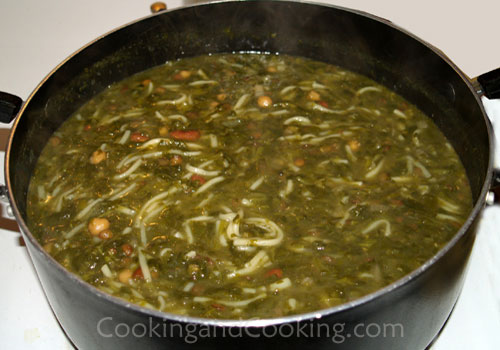 Ash Reshteh (Persian Noodle Soup)