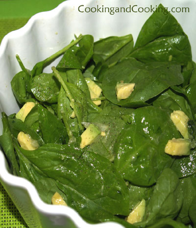 Avocado Spinach Salad Avocado Spinach Salad