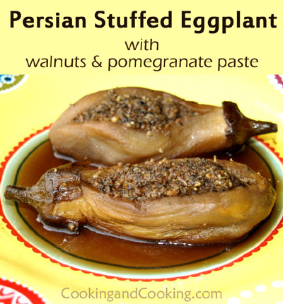 Bademjan Kabab (Persian Stuffed Eggplant with Walnuts)