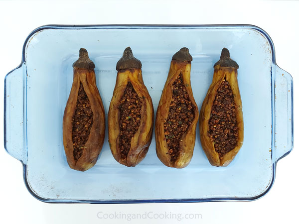 Bademjan Kabab (Persian Stuffed Eggplant with Walnuts) Bademjan Kabab (Persian Stuffed Eggplant with Walnuts)