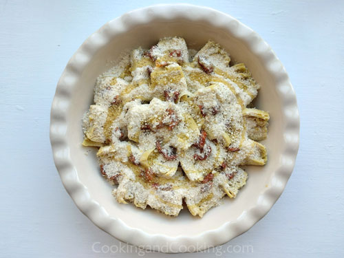 Baked Artichoke Hearts with Parmesan Baked Artichoke Hearts with Parmesan