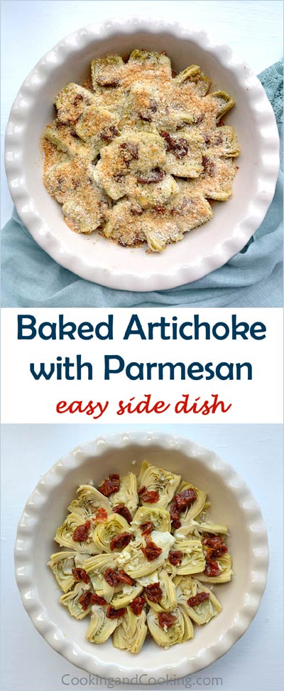 Baked Artichoke Hearts with Parmesan Baked Artichoke Hearts with Parmesan
