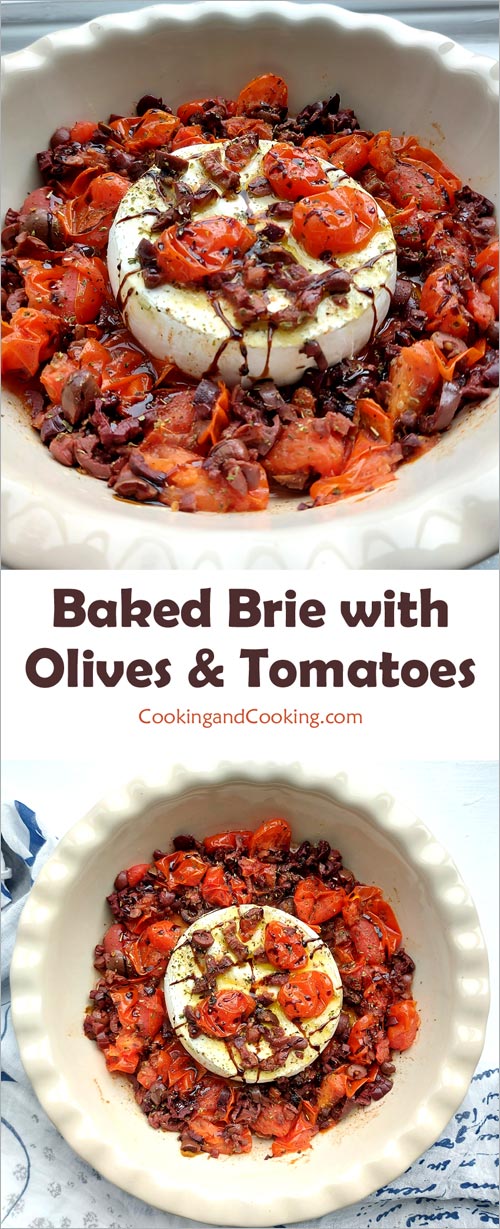 Baked-Brie-with-Olives-and-Tomatoes