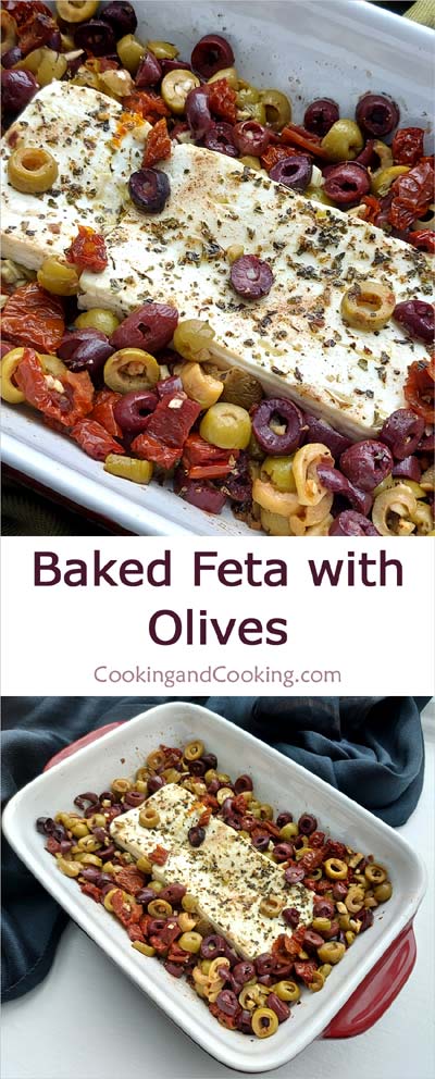 Baked Feta with Olives Baked Feta with Olives