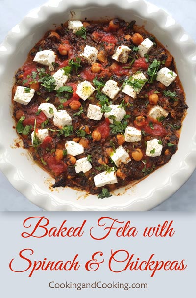 Baked-Feta-with-Spinach-and-Chickpeas