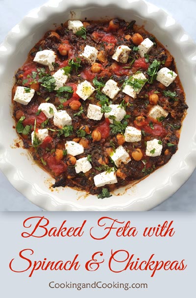 Baked-Feta-with-Spinach-and-Chickpeas Baked-Feta-with-Spinach-and-Chickpeas