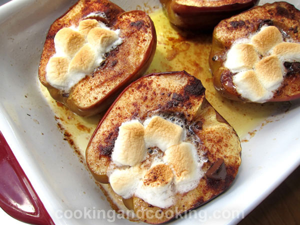 Baked Marshmallow Apples Baked Marshmallow Apples