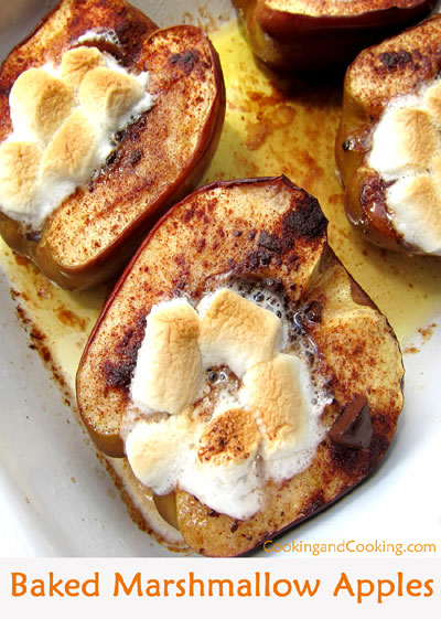 Baked Marshmallow Apples Baked Marshmallow Apples