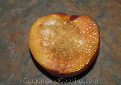 Baked Peaches with Almond