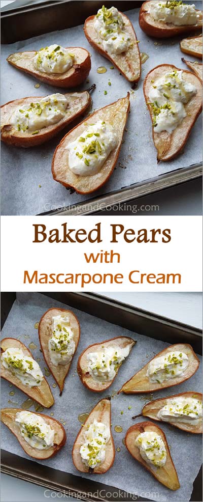 Baked Pears with Mascarpone Cream