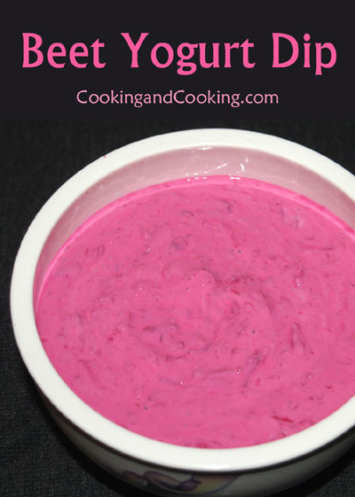 Beet Yogurt Dip