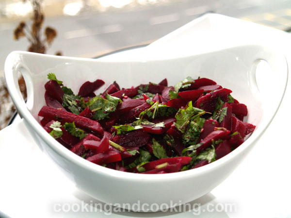 Beet and Coriander Salad