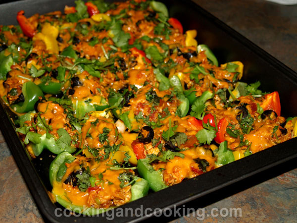 Bell Pepper Chicken Nachos