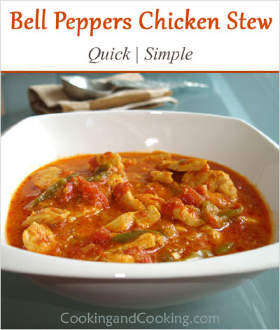Bell Peppers Chicken Stew Bell Peppers Chicken Stew