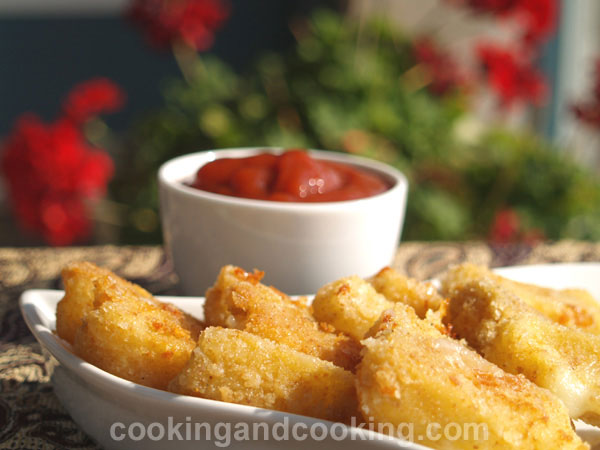 Breaded Mozzarella Cheese Sticks