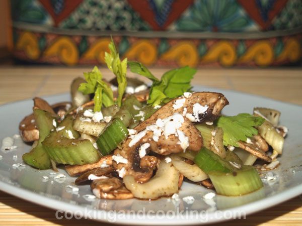 Celery and Mushroom Salad Celery and Mushroom Salad