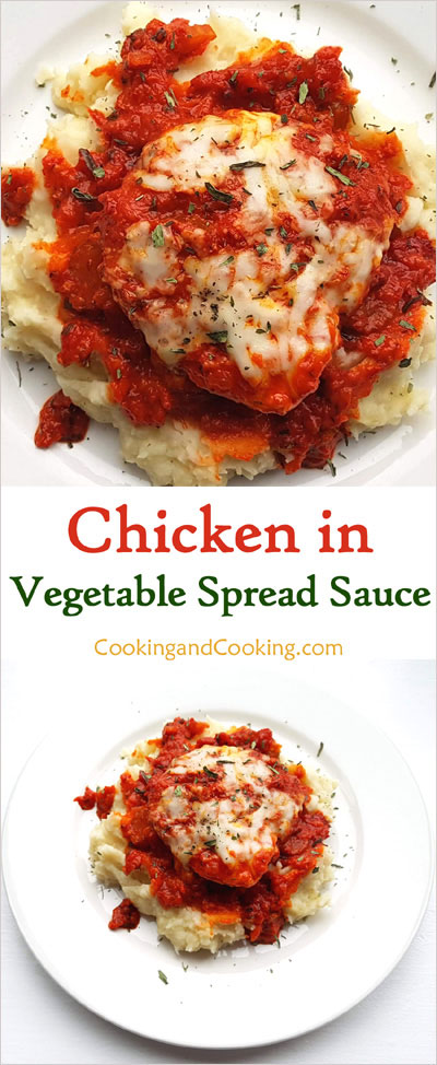Chicken in Vegetable Spread Sauce