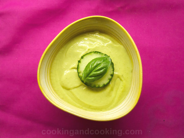 Chilled Avocado Cucumber Soup