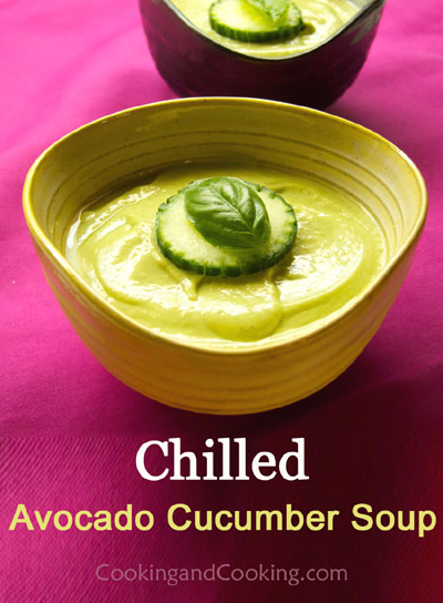 Chilled Avocado Cucumber Soup