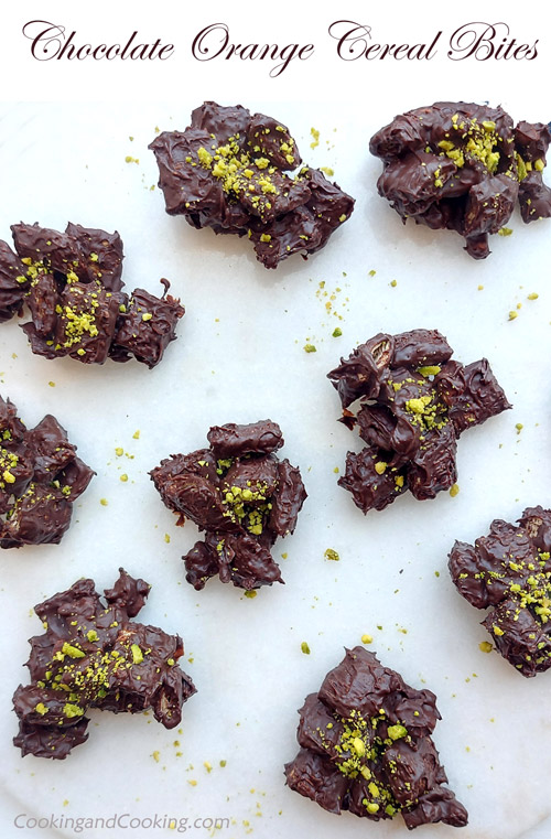 Chocolate Orange Cereal Bites 