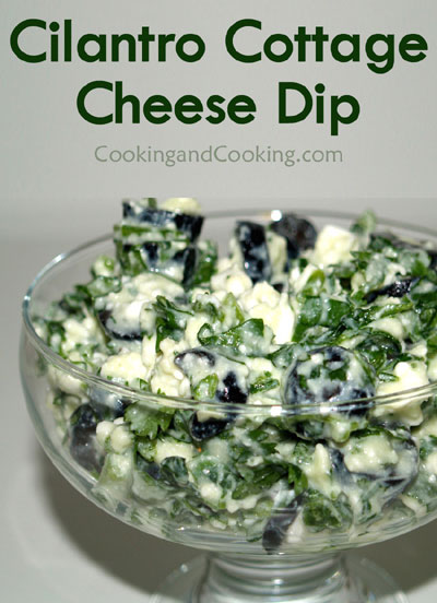 Cilantro Cottage Cheese Dip