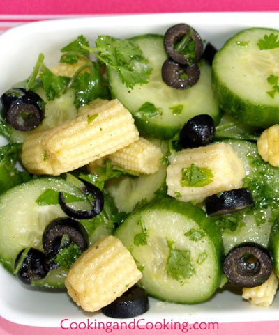 Cilantro and Baby Corn Salad