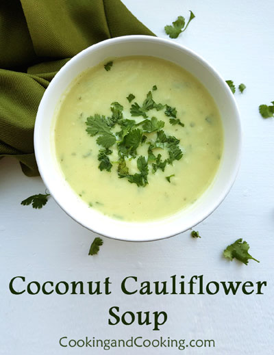 Coconut Cauliflower Soup