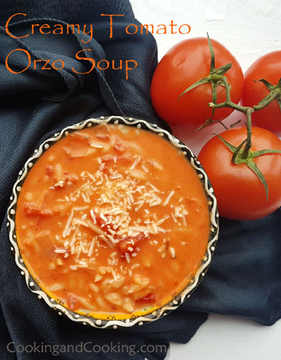 Creamy Tomato Orzo Soup