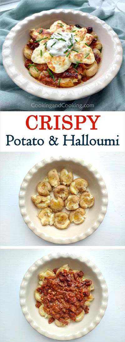Crispy Potato and Halloumi
