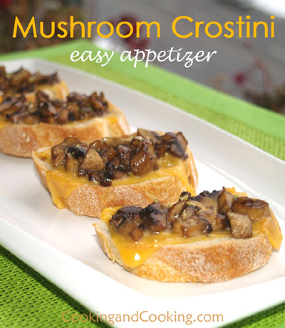 Crostini with Mushrooms