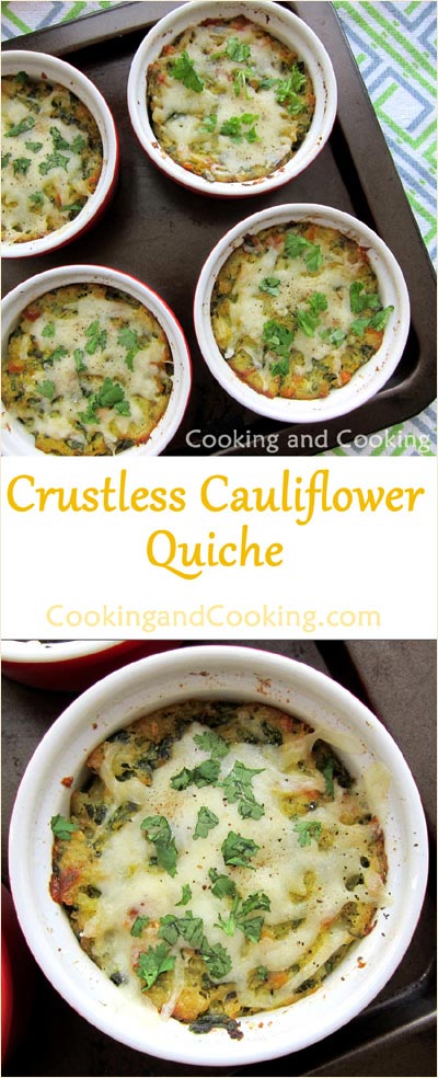 Crustless Cauliflower Quiche Crustless Cauliflower Quiche