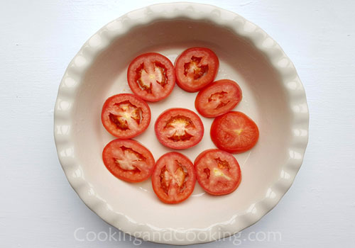 Crustless Tomato Pie