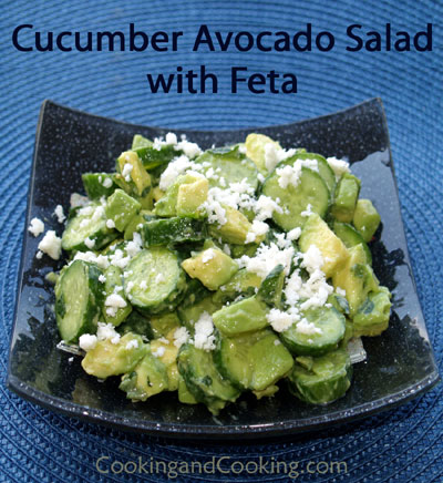 Cucumber Avocado Salad with Feta