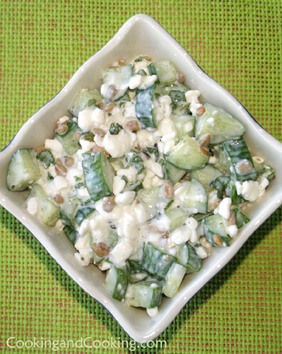 Cucumber Cottage Cheese Salad Cucumber Cottage Cheese Salad
