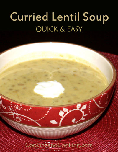 Curried Lentil Soup Curried Lentil Soup