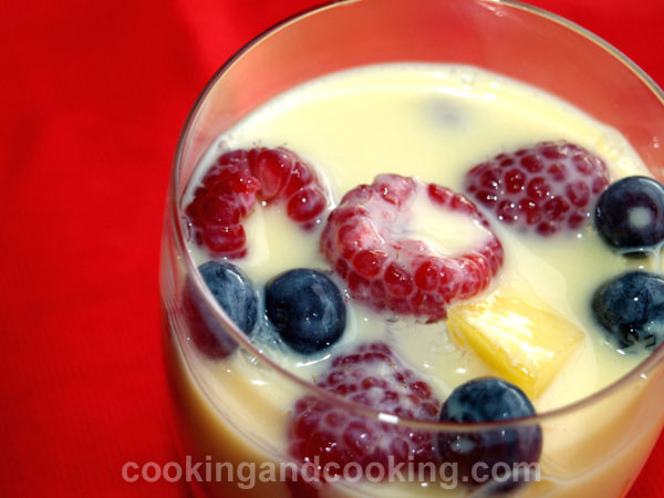 Fruit Salad with Custard Fruit Salad with Custard