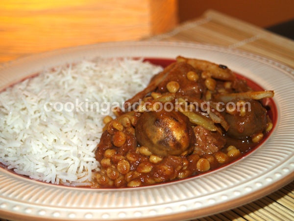 Gheimeh (Persian Yellow Split Pea Stew)