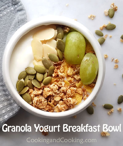Granola Yogurt Breakfast Bowl