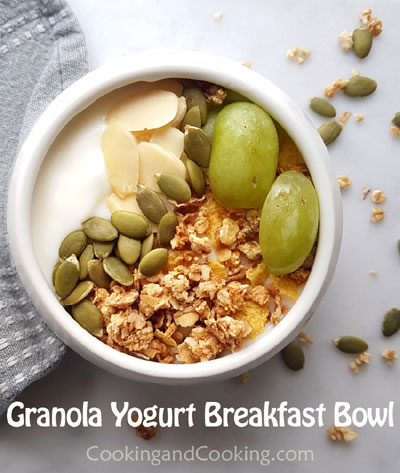 Granola Yogurt Breakfast Bowl Granola Yogurt Breakfast Bowl