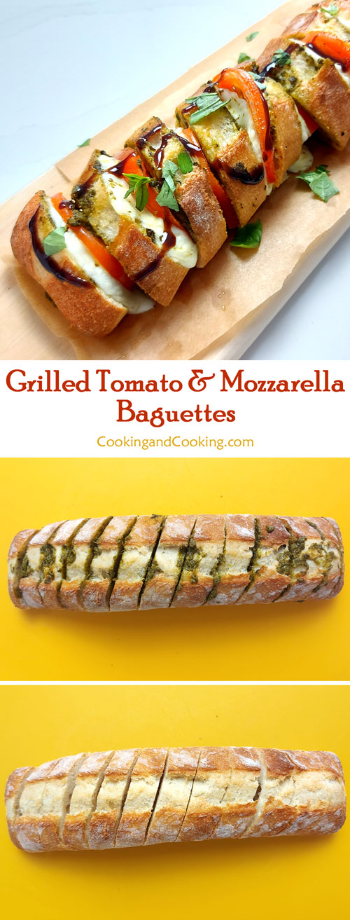 Grilled-Tomato-Mozzarella-Baguettes Grilled-Tomato-Mozzarella-Baguettes