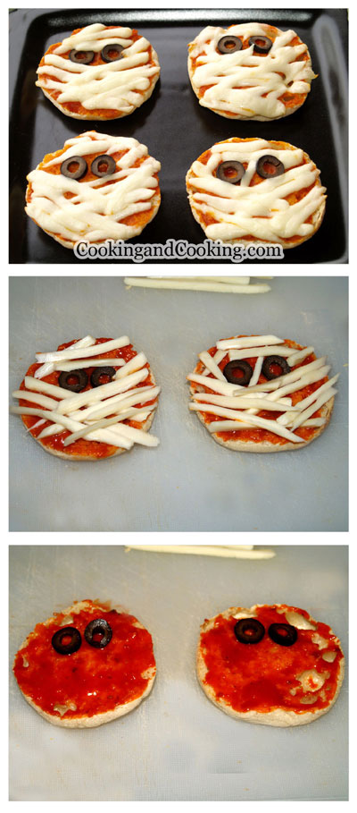 Halloween Mummy Pizza Halloween Mummy Pizza