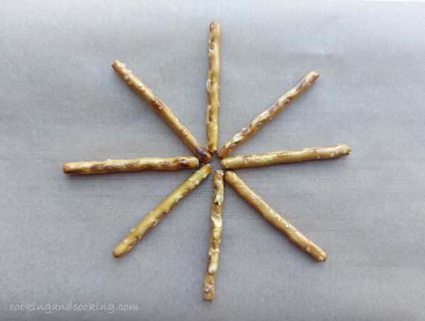 Halloween Pretzel Spider Webs
