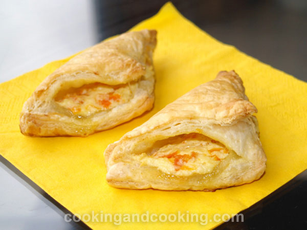 Jam and Ricotta Puff Pastry