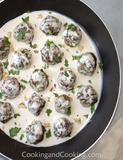 Lemon Meatballs with Tahini