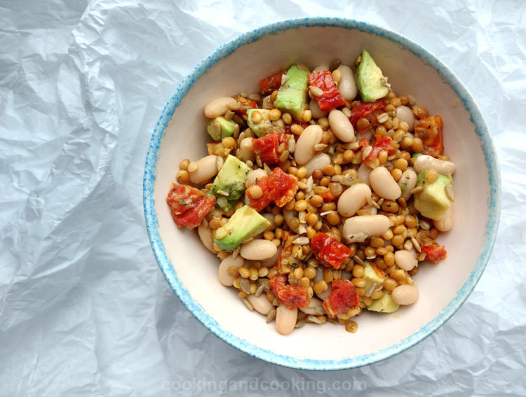 Lentil Avocado Salad