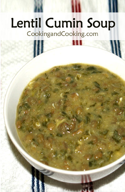 Lentil Cumin Soup Lentil Cumin Soup