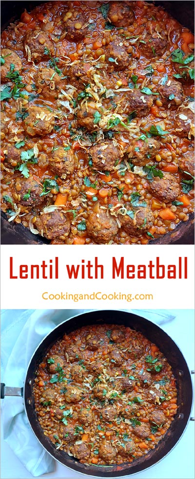 Lentil-with-Beef-Meatballs